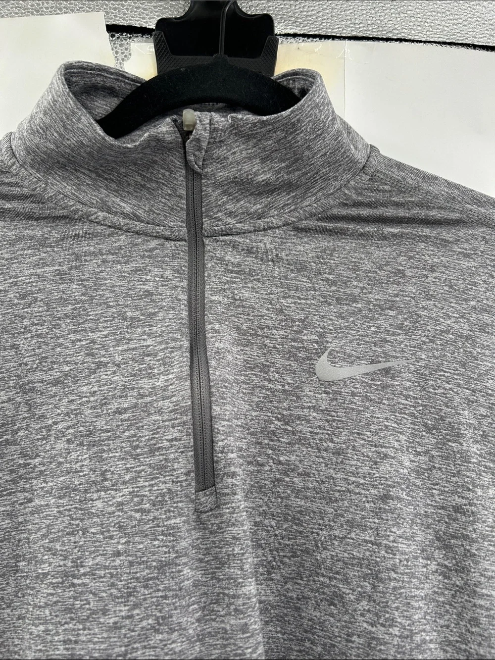 Nike Element 1/2 Zip Long Sleeve Running Top Grey Size XS